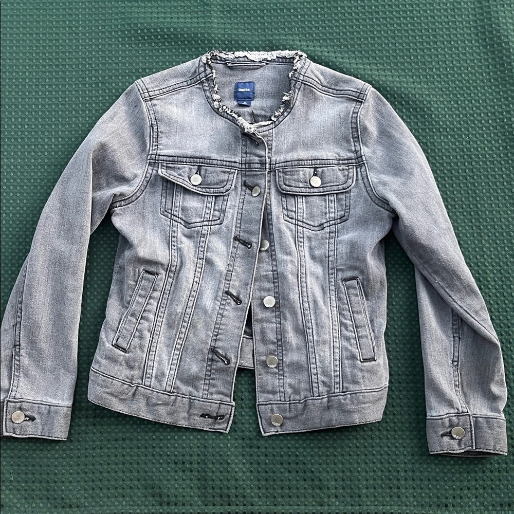 Gap kids jacket Jean medium 8 girls Stylish Gray Denim Jacket